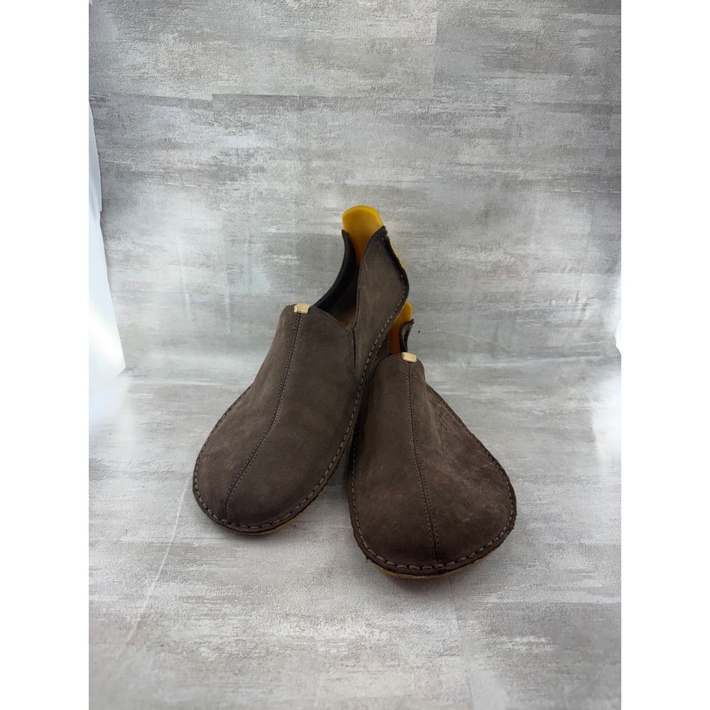 Vivobarefoot Soul of Africa Brown Leather Minimalist Slip On Shoes Men Sz EU 45M